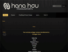 Tablet Screenshot of hanahoupaddlesports.com